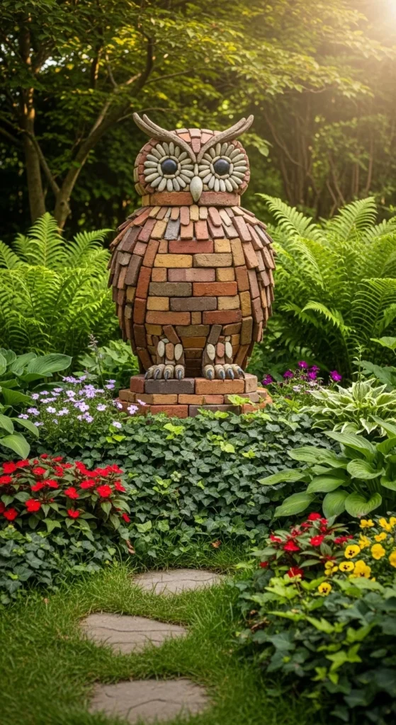 Design a Brick Garden Sculpture