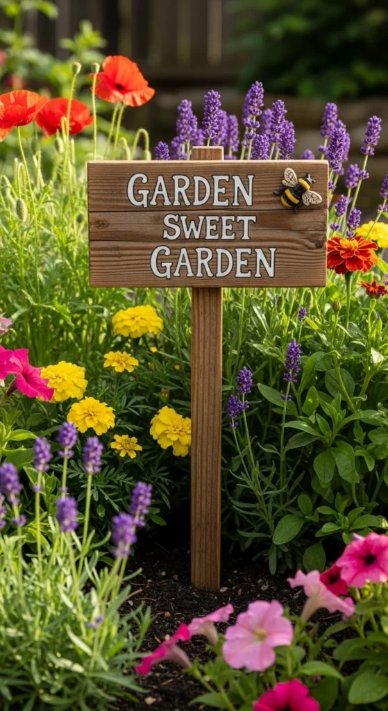 Place Your Sign in the Garden