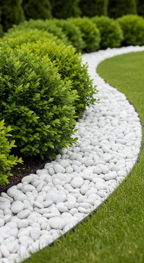Stone or Pebble Borders