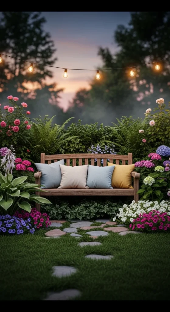 how to decorate garden cozy style