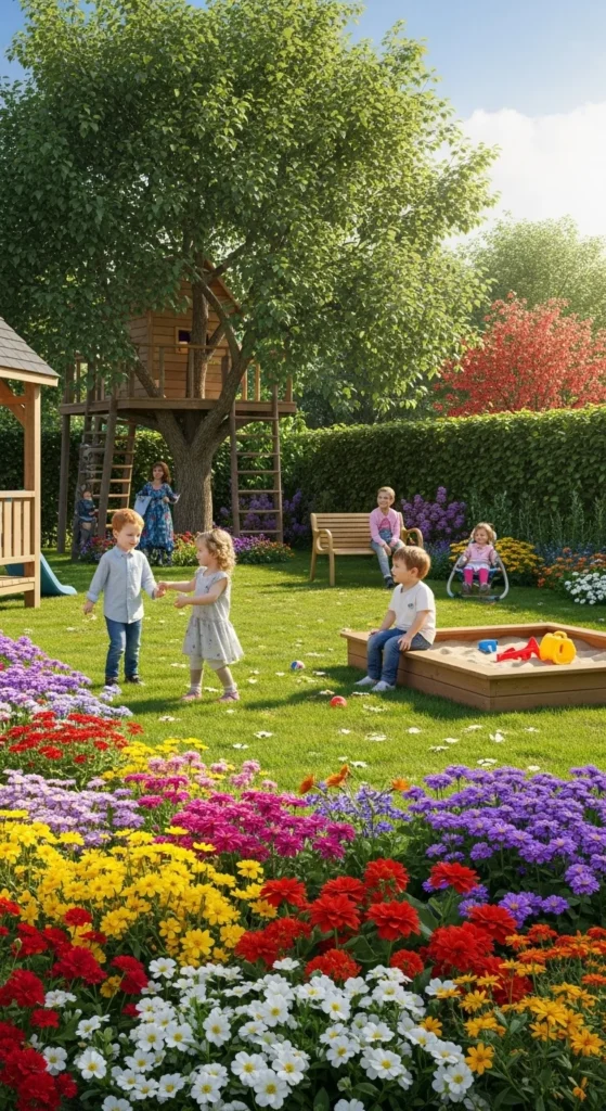 how to decorate garden for kids