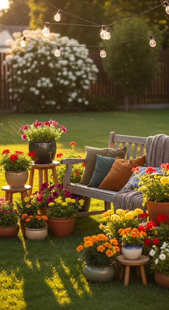 how to decorate garden on weekends