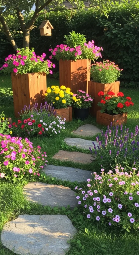 how to decorate garden using diy ideas