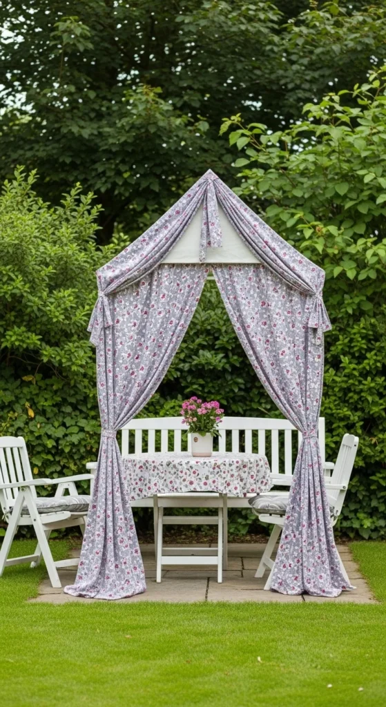 how to make garden decor with fabric