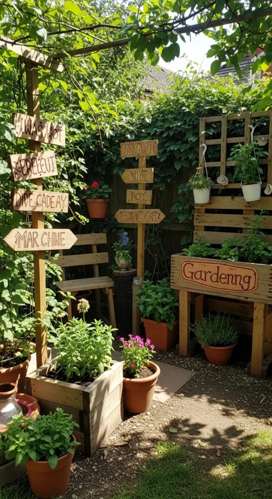 how to make garden decor with recycled wood